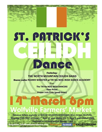 Poster for St. Patrick's Ceilidh Dance