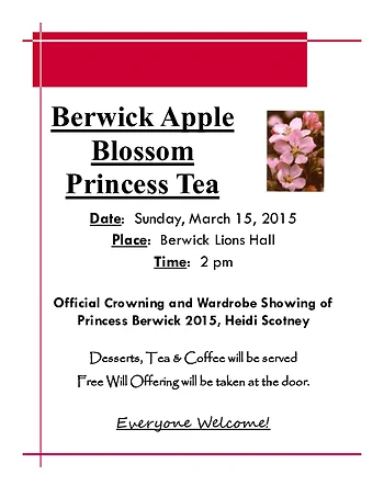 Poster for Apple Blossom Princess Tea