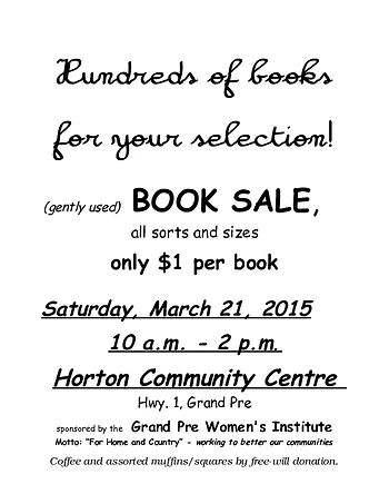Poster for Book Sale