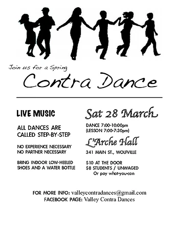 Poster for Valley Contra Dance