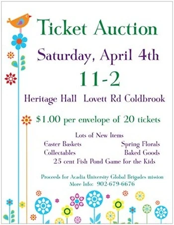 Poster for Ticket Auction