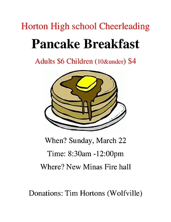 Poster for Pancake Breakfast Fundraiser