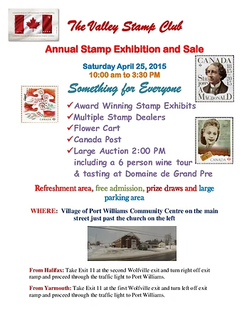 Poster for Stamp Exhibition & Sale