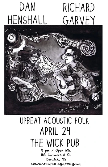 Poster for Open Mic with Dan Henshall and Richard Garvey