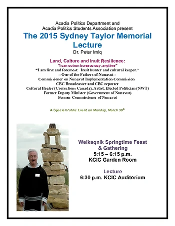Poster for Sydney Taylor Memorial Lecture