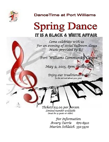 Poster for Spring Dinner & Dance  SOLD OUT