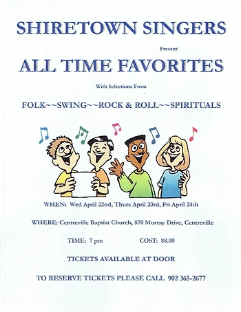 Poster for Shiretown Singers