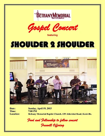 Poster for Gospel Concert