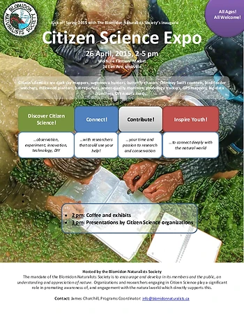 Poster for Citizen Science Expo