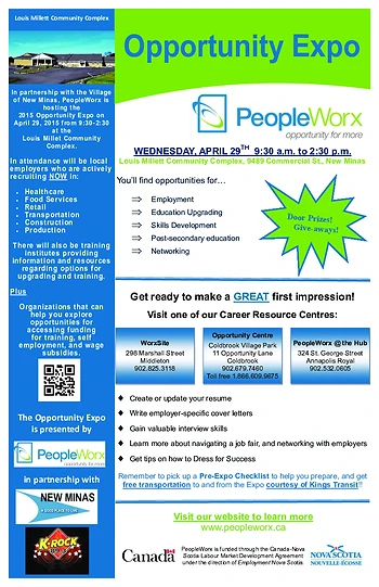 Poster for PeopleWorx Opportunity Expo