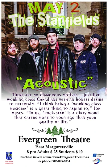 Poster for The Stanfileds  " Acoustic"