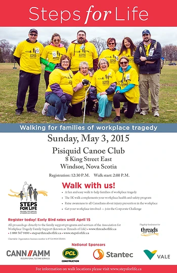 Poster for Steps for Life Walk