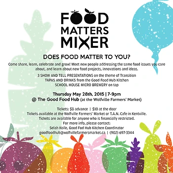 Poster for Food Matters Mixer