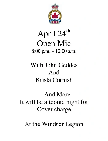 Poster for Open Mic 