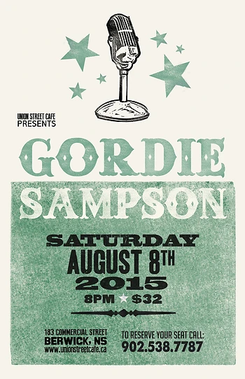 Poster for Gordie Sampson