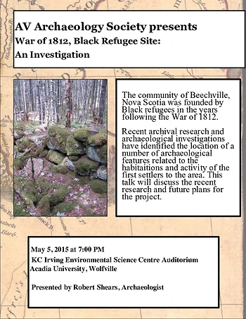 Poster for Black Refugees of War of 1812