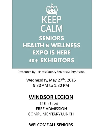 Poster for Seniors Health and Wellness EXPO