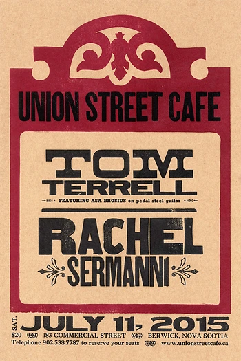 Poster for Tom Terrell with Rachel Sermanni