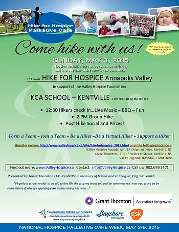Poster for Hike for Hospice 