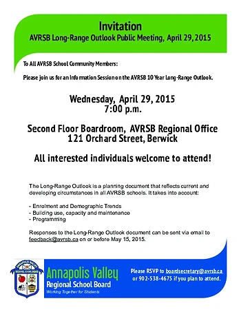 Poster for AVRSB Long Range Outlook