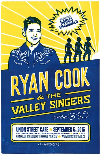 Poster for Ryan Cook & The Valley Singers