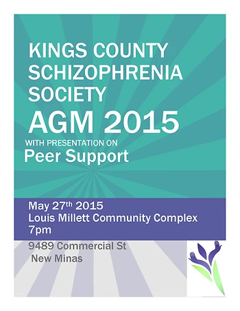 Poster for Schizophrenia Society AGM