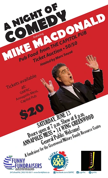 Poster for A Night of Comedy - Mike MacDonald