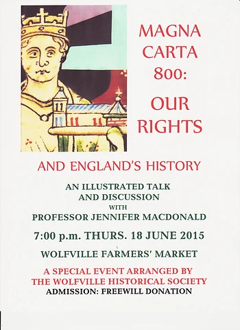 Poster for Magna Carta 800th Anniversary