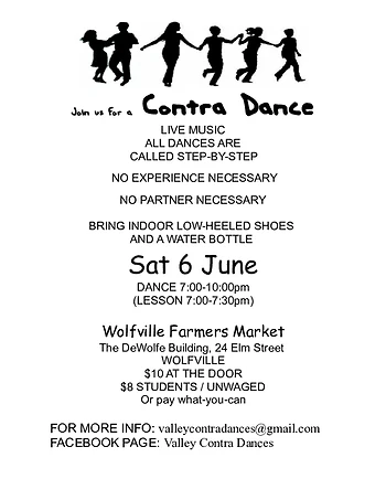 Poster for Contra Dance