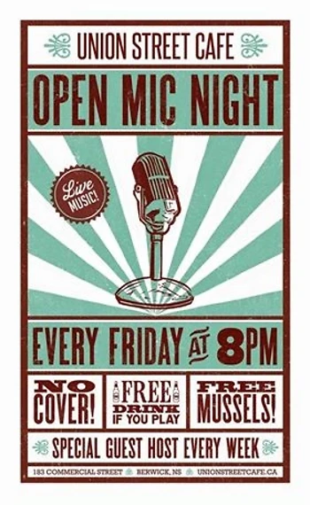 Poster for Open Mic with Mark Bezanson & Friends