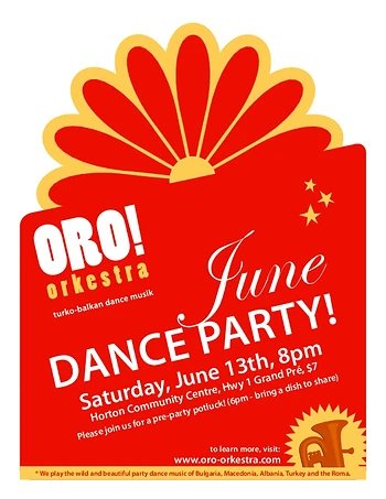 Poster for ORO! Orkestra Dance Party!