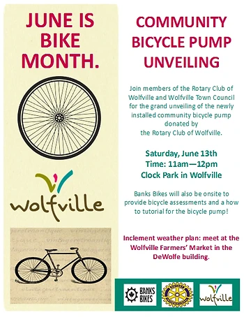 Poster for Community Bicycle Pump Unveiling