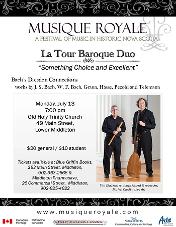 Poster for La Tour Baroque Duo