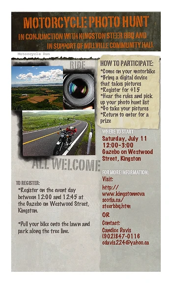 Poster for Motorcycle Photo Hunt