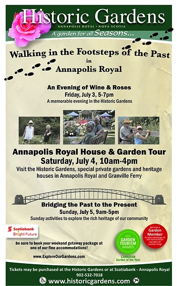 Poster for Annapolis Royal House & Garden Tour