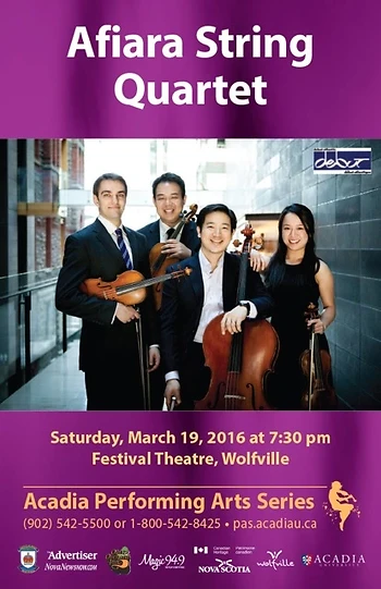 Poster for Afiara String Quartet