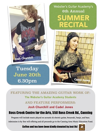 Poster for Guitar Recital