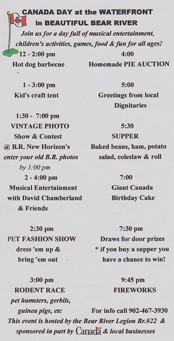 Poster for Canada Day on the Waterfront
