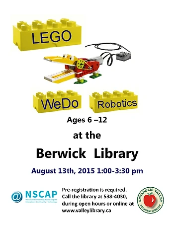 Poster for WeDo LEGO robotics