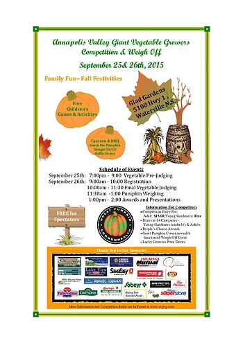Poster for Giant Vegetable Growers Weigh Off