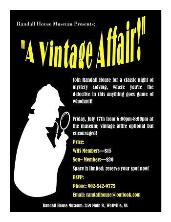 Poster for A Vintage Affair: Murder Mystery