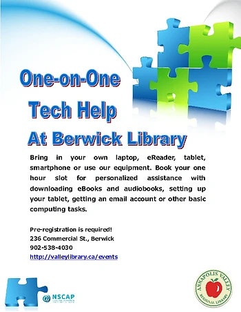 Poster for One-on-One Tech Help