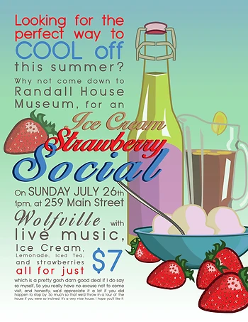 Poster for Ice Cream and Strawberry Social