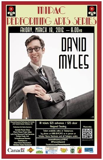 Poster for David Myles