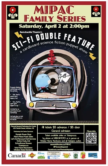 Poster for Sci Fi Double Feature Puppet Show