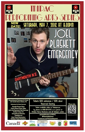 Poster for Joel Plaskett Emergency