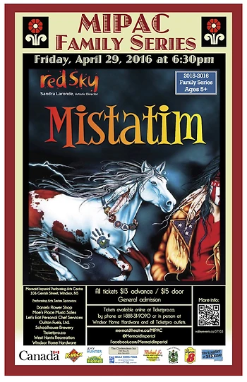 Poster for Mistatim by Red Sky Theatre