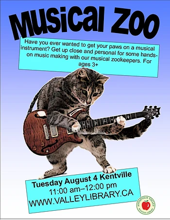 Poster for Musical Zoo in Kentville