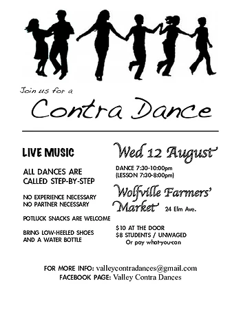 Poster for Contra Dance