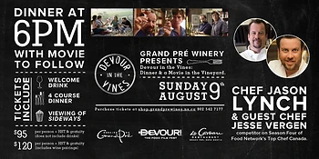 Poster for Devour in The Vines Dinner and a Movie (Sideways)